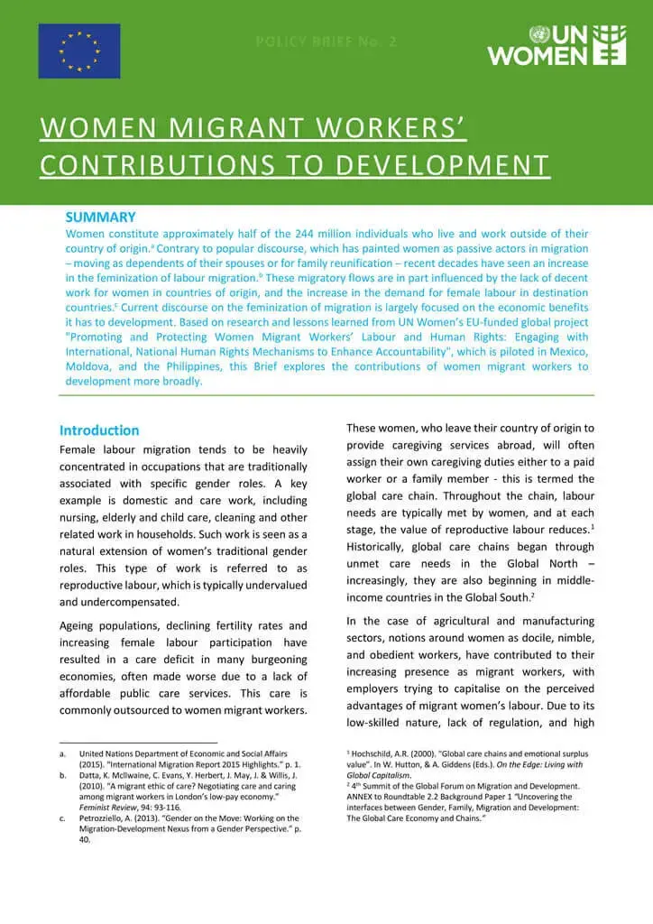 Policy-brief-WMW-contributions-to-development-en.jpg Women migrant workers’ contributions to development