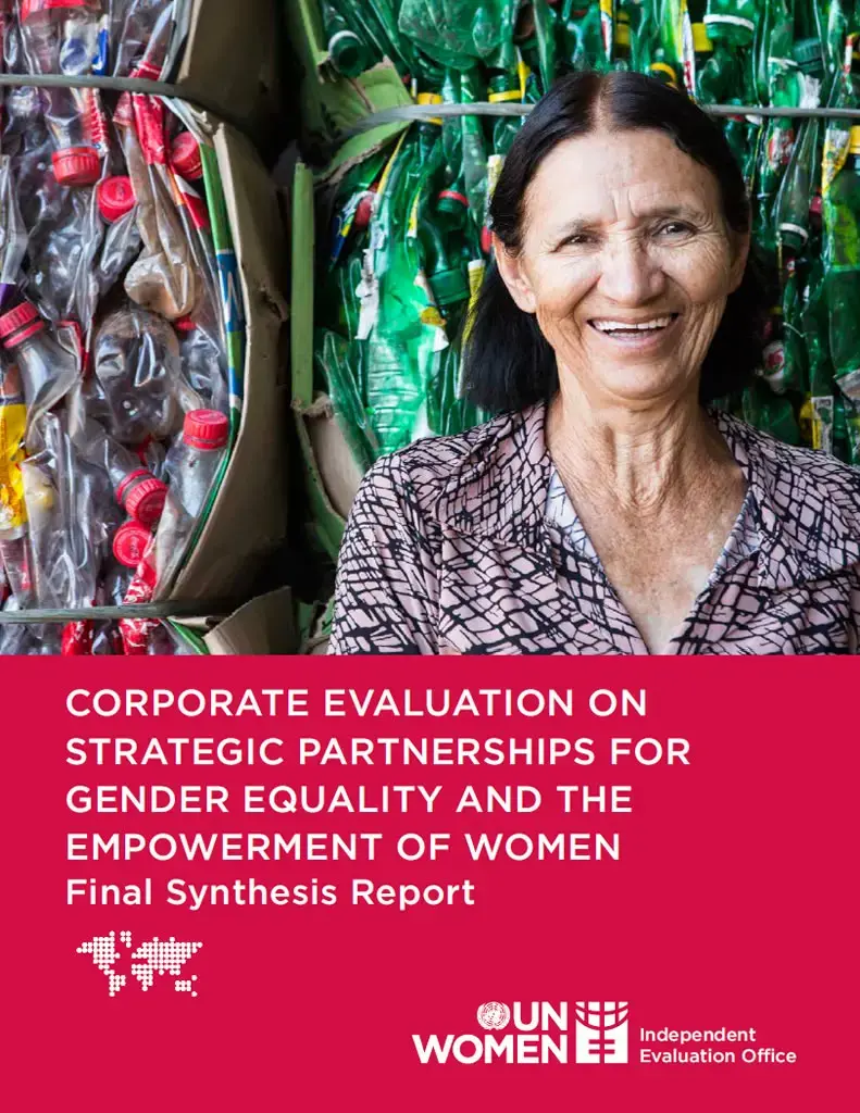 Strategic-partnerships-evaluation-report-en.jpg Corporate evaluation of UN Women’s strategic partnerships for gender equality and the empowerment of women: Final synthesis report