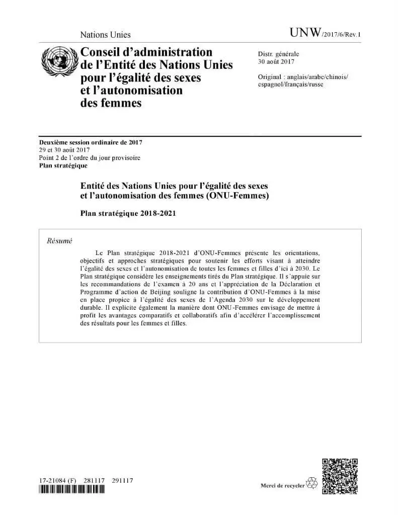 UNW-2017-6-Strategic-Plan-2018-2021-cover-fr.jpg Plan stratégique 2018–2021 d’ONU Femmes