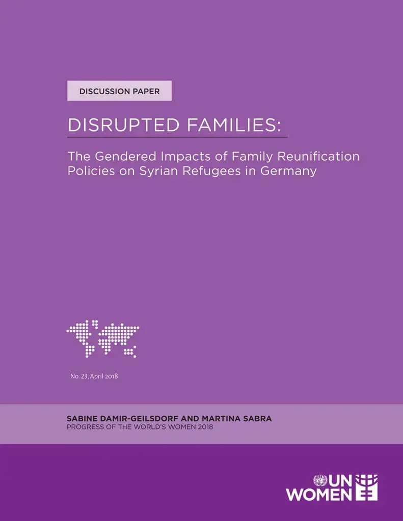 Discussion-paper-Disrupted-families-cover-en.jpg Disrupted families: The gendered impacts of family reunification policies on Syrian refugees in Germany