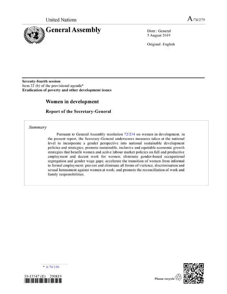A-74-279-SG-report-Women-in-development-en.jpg Women in development: Report of the Secretary-General (2019)