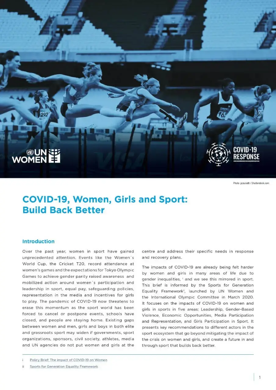 Brief-COVID-19-women-girls-and-sport-en.jpg COVID-19, women, girls and sport: Build back better