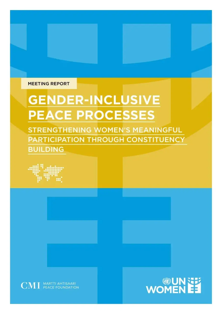 Proceedings-Gender-inclusive-peace-processes-en.jpg Gender-inclusive peace processes: Strengthening women’s meaningful participation through constituency building